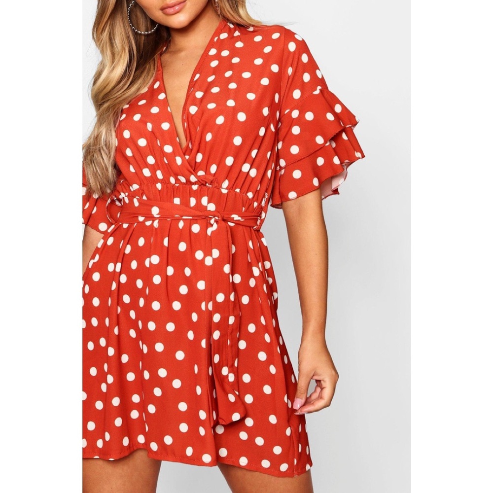 Boohoo Polka dot dress